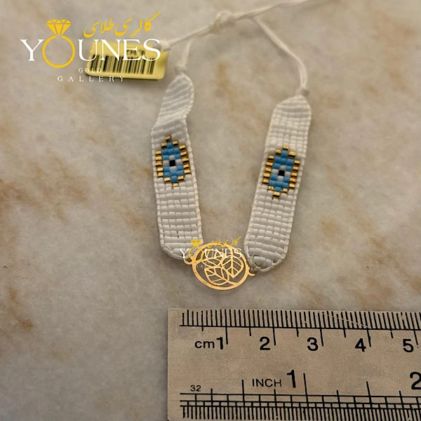 دستبند میوکی سه برگ طلا